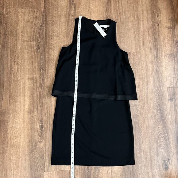 NEW Trina Turk Alaina Carmel Crepe Tiered Black Dress Sz 0 - Picture 9 of 15